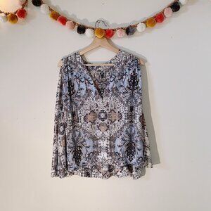 Free People Floral Top size Small EUC